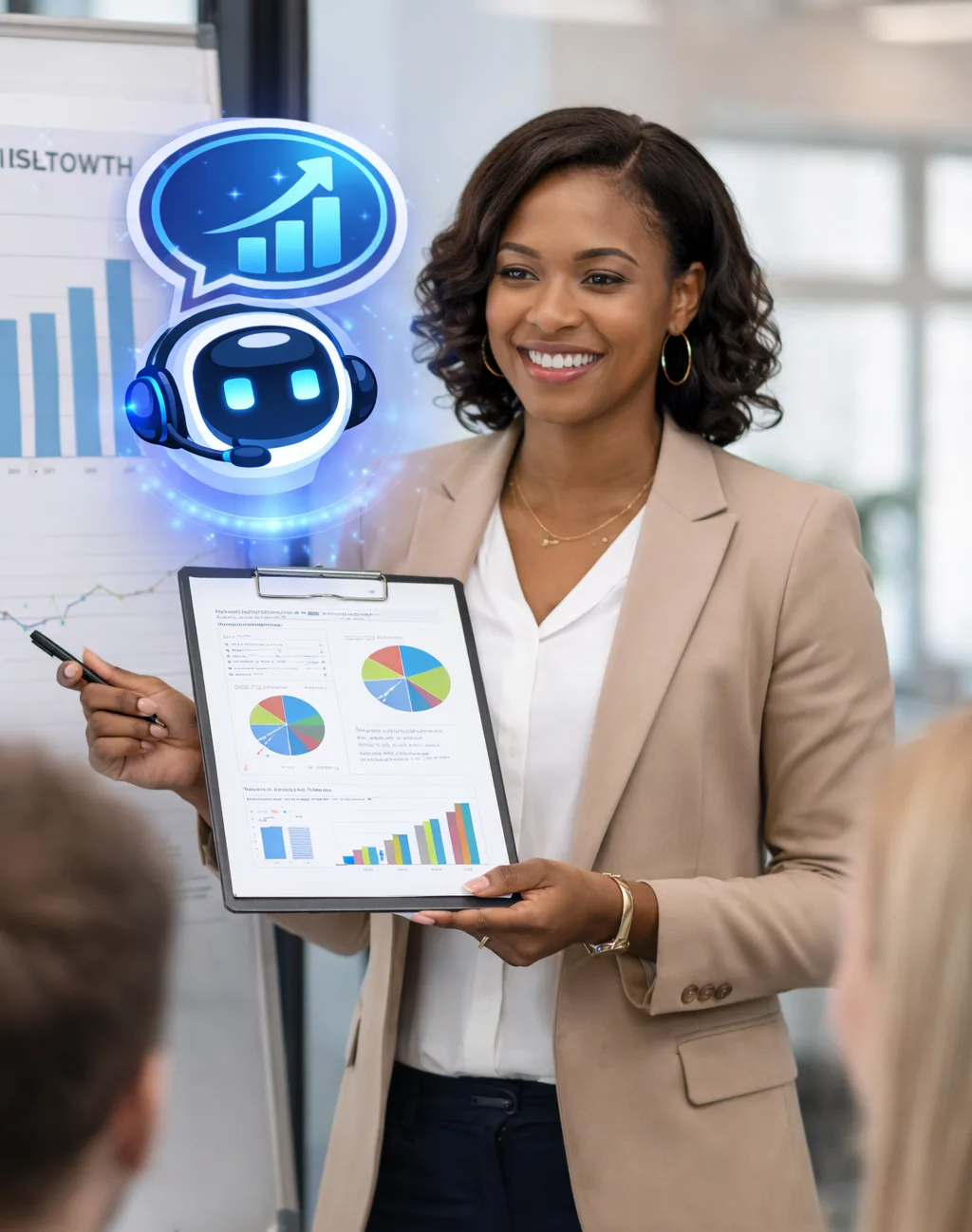 Sales team using AI agents